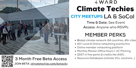 Climate Techies Los Angeles Cleantech & Sustainability Networking Meetup