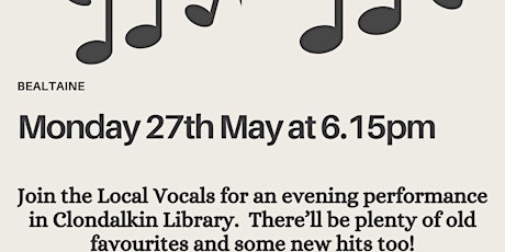 Bealtaine:  An Evening with the Local Vocals primary image