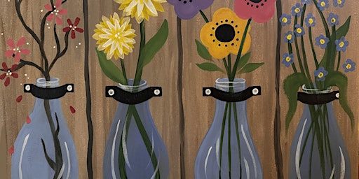 Floral Quartet - Paint and Sip by Classpop!™ primary image