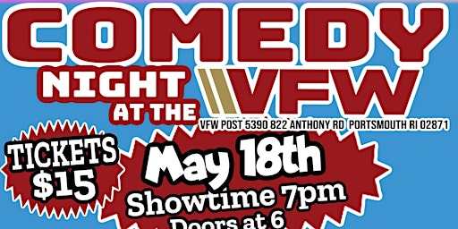 Imagem principal de Comedy night at the VFW ( May 18  )