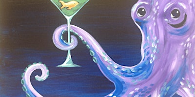 Octopus Cheers - Paint and Sip by Classpop!™ primary image