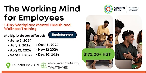 Imagem principal do evento The Working Mind for Employees Training
