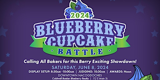 Imagem principal do evento 2024 Blueberry Cupcake Battle Hosted by Family Crisis Center of East Texas