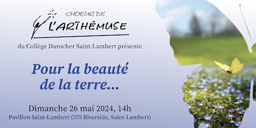 Hauptbild für Le Choeur de l'Arthémuse: Pour la beauté de la terre…