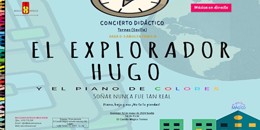 Imagem principal do evento El Explorador Hugo y el Piano de Colores