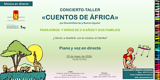 Imagem principal do evento CONCIERTO - TALLER "CUENTOS DE ÁFRICA"