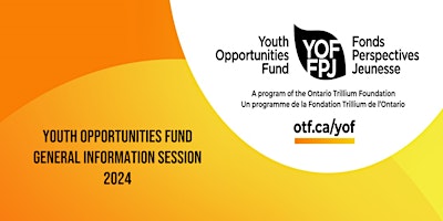 Youth Opportunities Fund General Information Session primary image