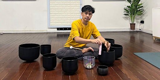 Sound Bath featuring Crystal Singing Bowls with Nature Rain Sounds primary image