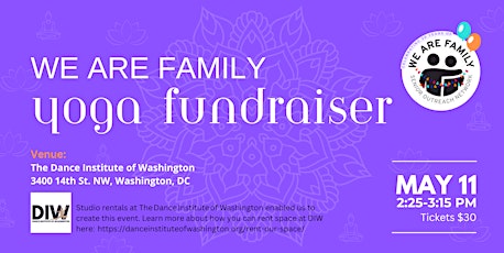 Yoga for Good - A Benefit for We Are Family DC