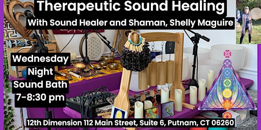 Therapeutic Sound Bath: Wednesday Night 7-8:30 pm primary image