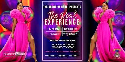 THE KREWE OF NANDI PRESENTS THE ROSÈ EXPERIENCE primary image