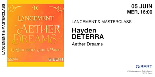 Hauptbild für GIBERT évènement : Hayden Deterra