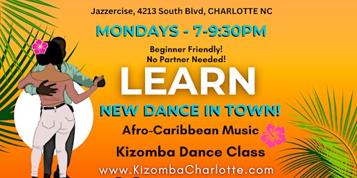 Imagem principal do evento Kizomba Dance Class - FREE - Beginner Friendly - Afro-Caribbean Music
