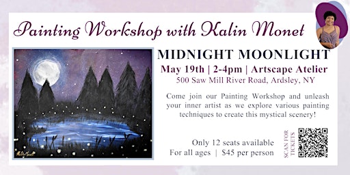 Imagem principal de Painting Workshop:Midnight Moonlight