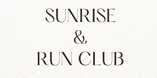 Sunrise & Run Club  primärbild