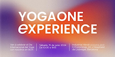 Imagem principal do evento YogaOne Experience (Barcelona)