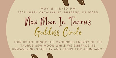 Hauptbild für Taurus New Moon Goddess Circle & Sound Bath