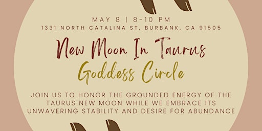 Taurus New Moon Goddess Circle & Sound Bath primary image