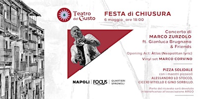 MARCO ZURZOLO in concerto ai Quartieri Spagnoli - Opening: ÁLAS primary image