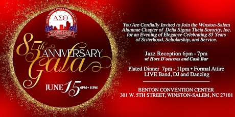 Winston-Salem Alumnae Chapter 85th Anniversary Celebration