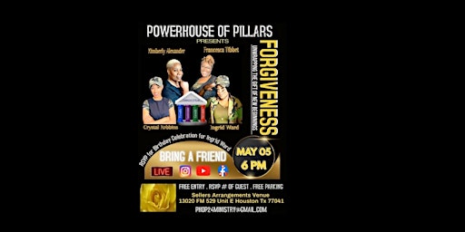 Imagem principal do evento Powerhouse Of Pillars: Unwrapping Forgiveness