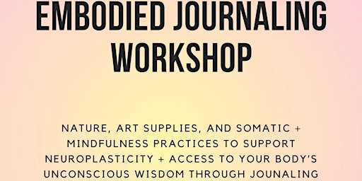Imagem principal do evento June Embodied Journaling Workshop
