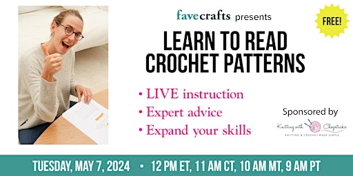 Imagen principal de Learn to Read Crochet Patterns