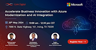 Primaire afbeelding van Accelerate Business Innovation with Azure Modernization and AI Integration
