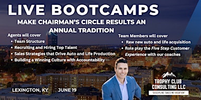Imagen principal de Trophy Club Bootcamp: Make Chairman's Circle an Annual Tradition- Lexington