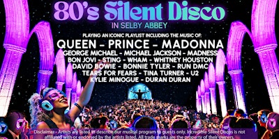 80s Silent Disco in Selby Abbey primary image
