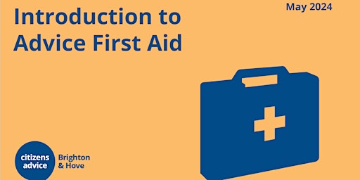 Imagem principal do evento Introduction to Advice First Aid