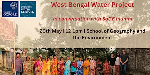 Primaire afbeelding van West Bengal Water Project: In conversation with SoGE alumni