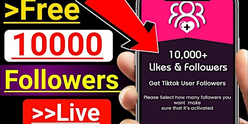 -/-Live Followe-/-[[Congratulation]]Free TikTok Followers To Grow Your 2024 primary image