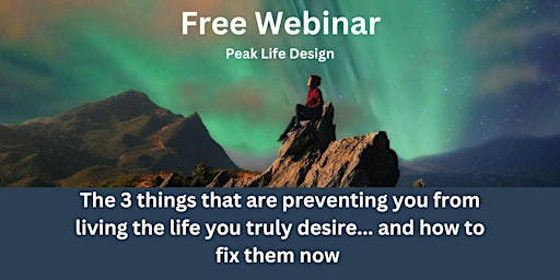 Imagem principal de Peak Life Design - April Webinar