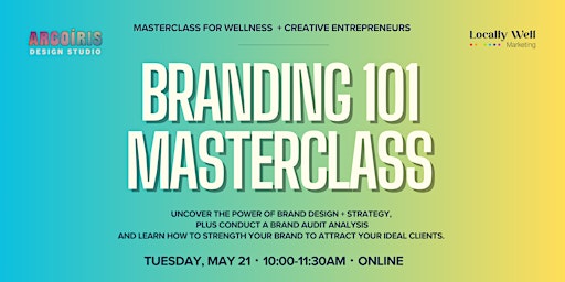 Imagem principal do evento Branding 101 Masterclass for Entrepreneurs