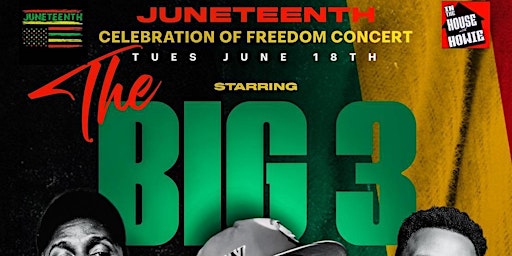 Primaire afbeelding van JUNETEENTH CELEBRATION OF FREEDOM FT. T.O.B., WHAT BAND FT. BIG G