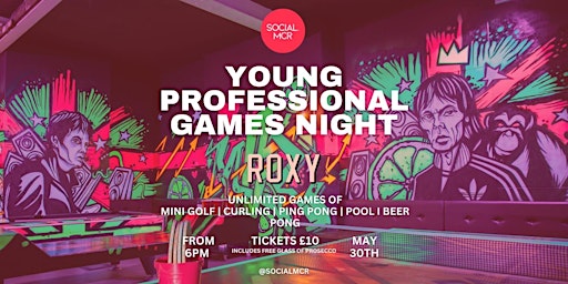 Imagem principal do evento Young Professional Games Night @Roxy Deansgate