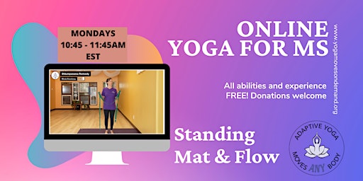 Hauptbild für Online Yoga for MS - Standing Mat & Flow