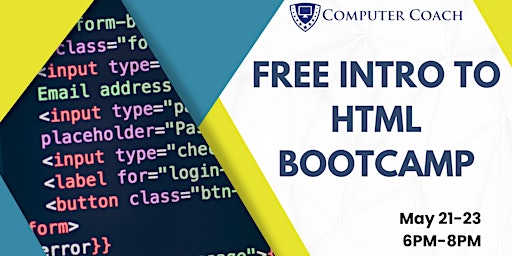 Primaire afbeelding van FREE Intro to HTML Bootcamp