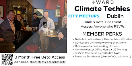 Dublin Climate 4WARD Sustainability & Networking Drinks Meetup