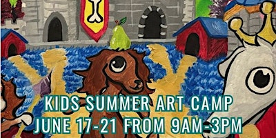 Primaire afbeelding van Kids Summer Art Camp: Royal Puppies Theme