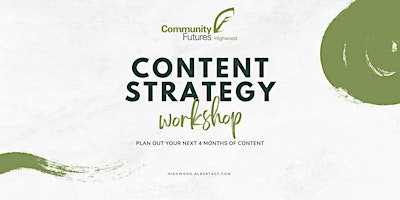 Imagem principal do evento IN PERSON Content Strategy Workshop: Plan Your Next 4 months of Content