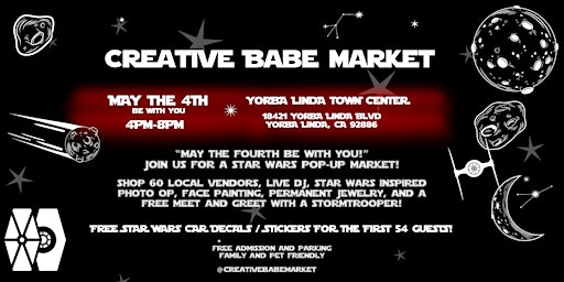 Imagem principal do evento Creative Babe - Pop-Up Market @ Yorba Linda Town Center