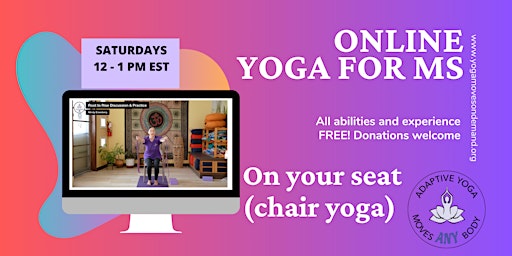 Hauptbild für Online Yoga for MS - On your Seat (chair yoga)
