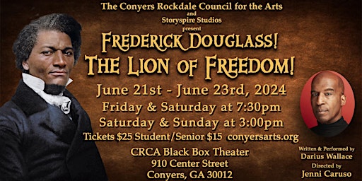 Primaire afbeelding van Frederick Douglass!  The Lion of Freedom!