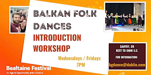 Hauptbild für Bealtaine Festival- Introduction workshop - Balkan folk dances