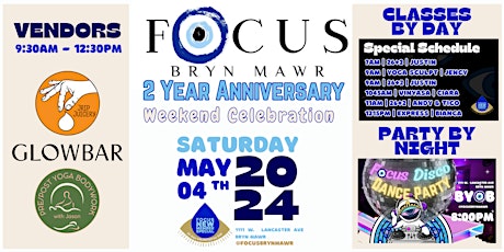 Focus Bryn Mawr 2 Year Anniversary Celebration Weekend