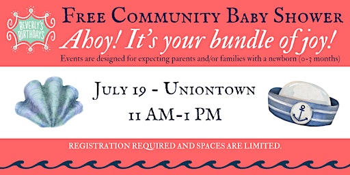 Imagem principal do evento Free Community Baby Shower - Uniontown