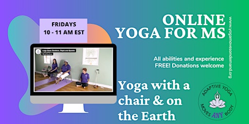 Imagem principal do evento Online Yoga for MS - Yoga with a Chair and on the Earth