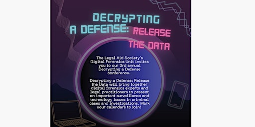 Imagem principal do evento Decrypting a Defense: Release the Data!